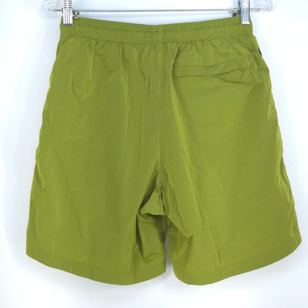 Champion Vintage 90s Swim Trunks Men Medium Green Mesh Lined Nylon Shorts Summer